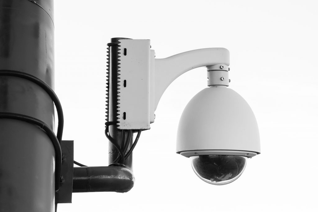 Public CCTV security camera