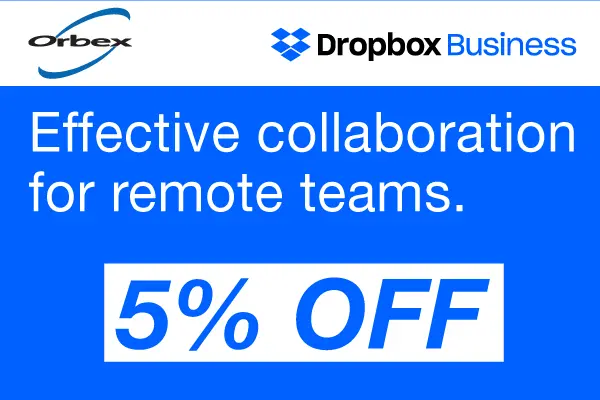 Dropbox Business – 5% off