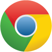 Chrome on website logo
