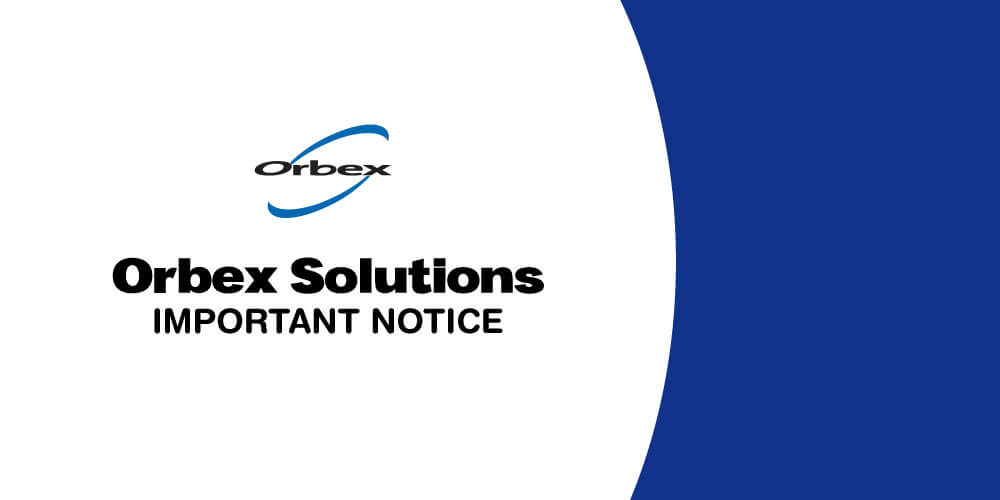 Orbex Solutions important notice image